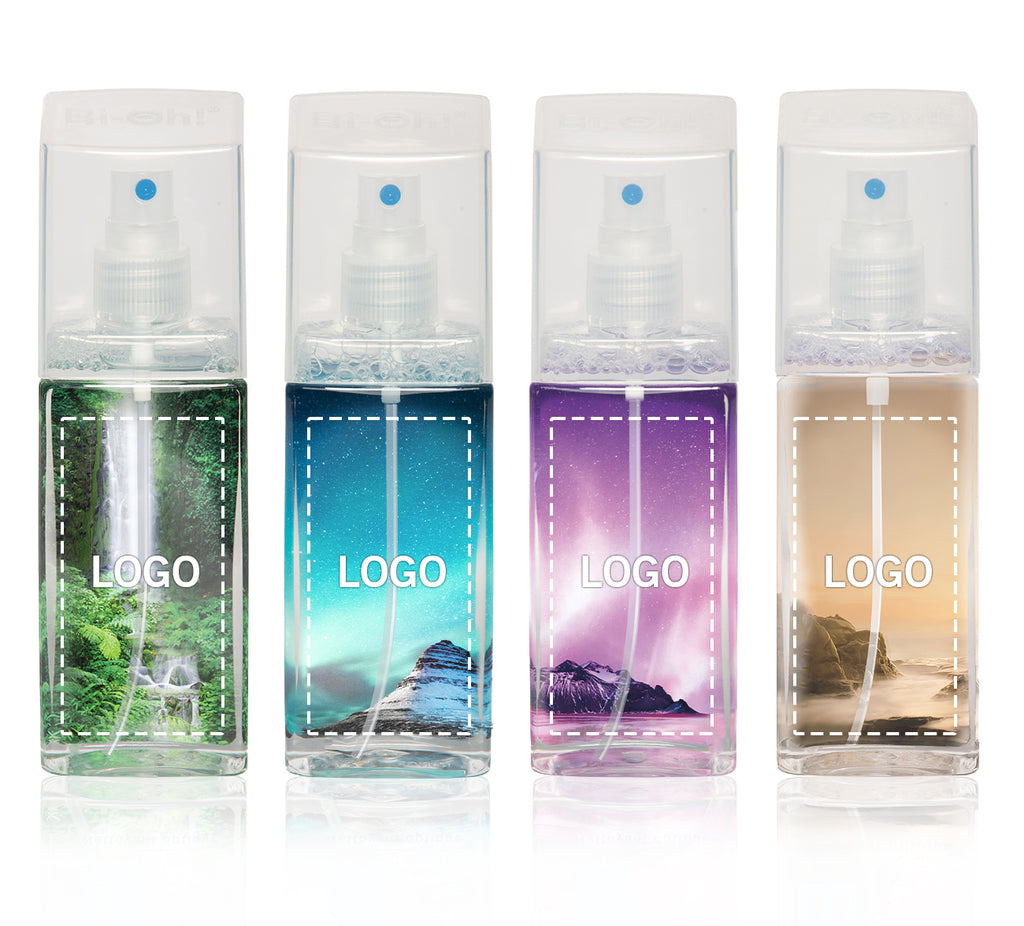 PREM-125-BIOH-P (125mL PREMIUM bottle of Bi-Oh! solution with NATURE’s splendour theme)