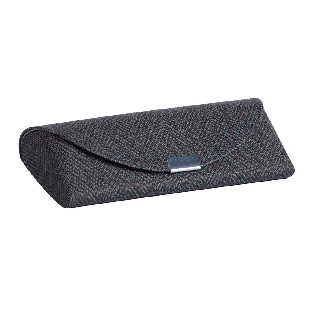 ED507-TWD (Small size horizontal SEMI-RIGID eyeglasses case with TWEED aspect)