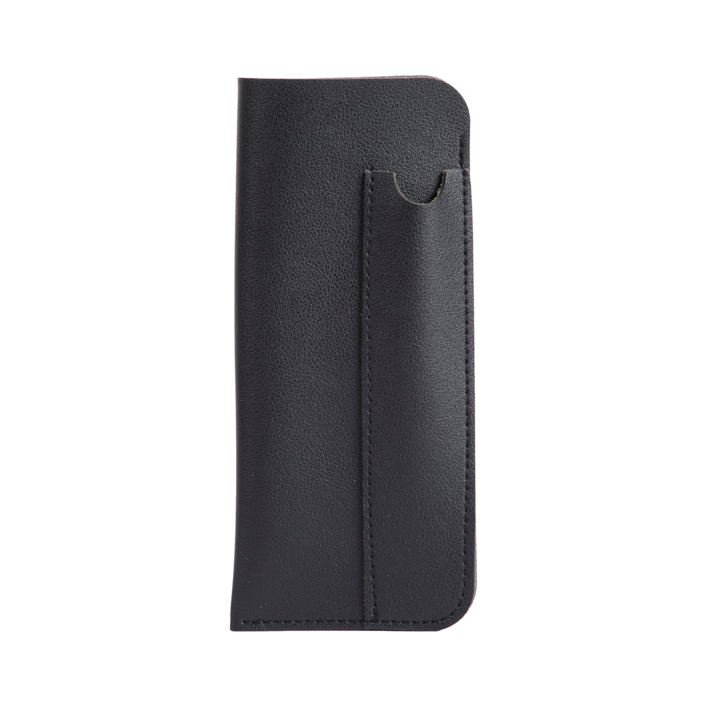 E1078-CLI (Long size vertical SOFT eyeglasses case with CLIP & PEN insert)