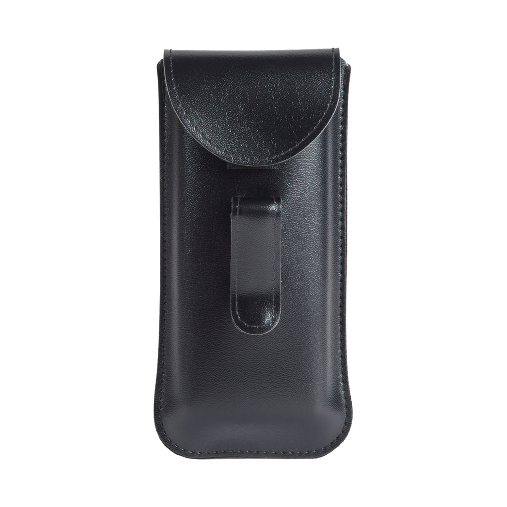 E2080-LEA (LONG size vertical semi-rigid eyeglasses case with flap and CLIP)