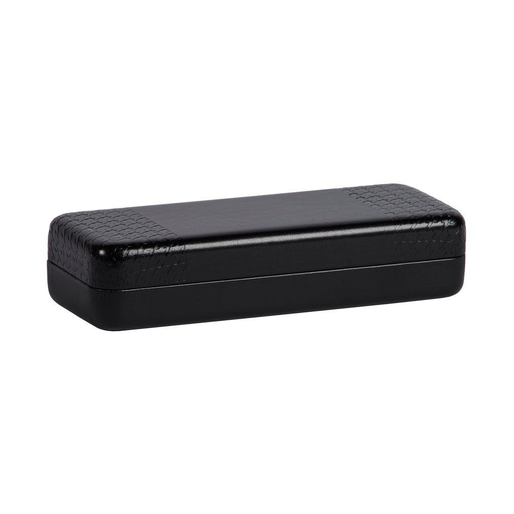E5081-EMB (Large size horizontal RIGID eyeglasses case with CLASSIC pattern embossed)