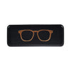 E5081-GLS (Large size horizontal RIGID eyeglasses case with EMBOSSED eyewear pattern)