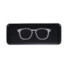 E5081-GLS (Large size horizontal RIGID eyeglasses case with EMBOSSED eyewear pattern)