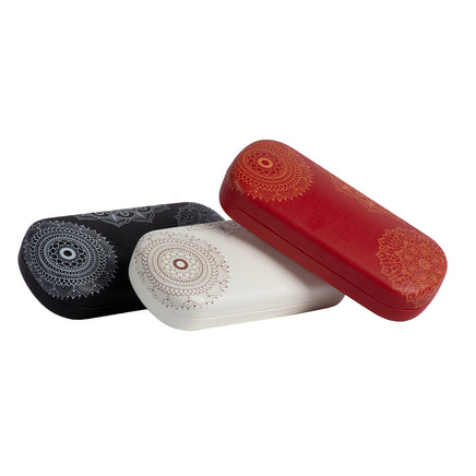 E5166-MDL (Regular size MANDALA print RIGID eyeglasses case)