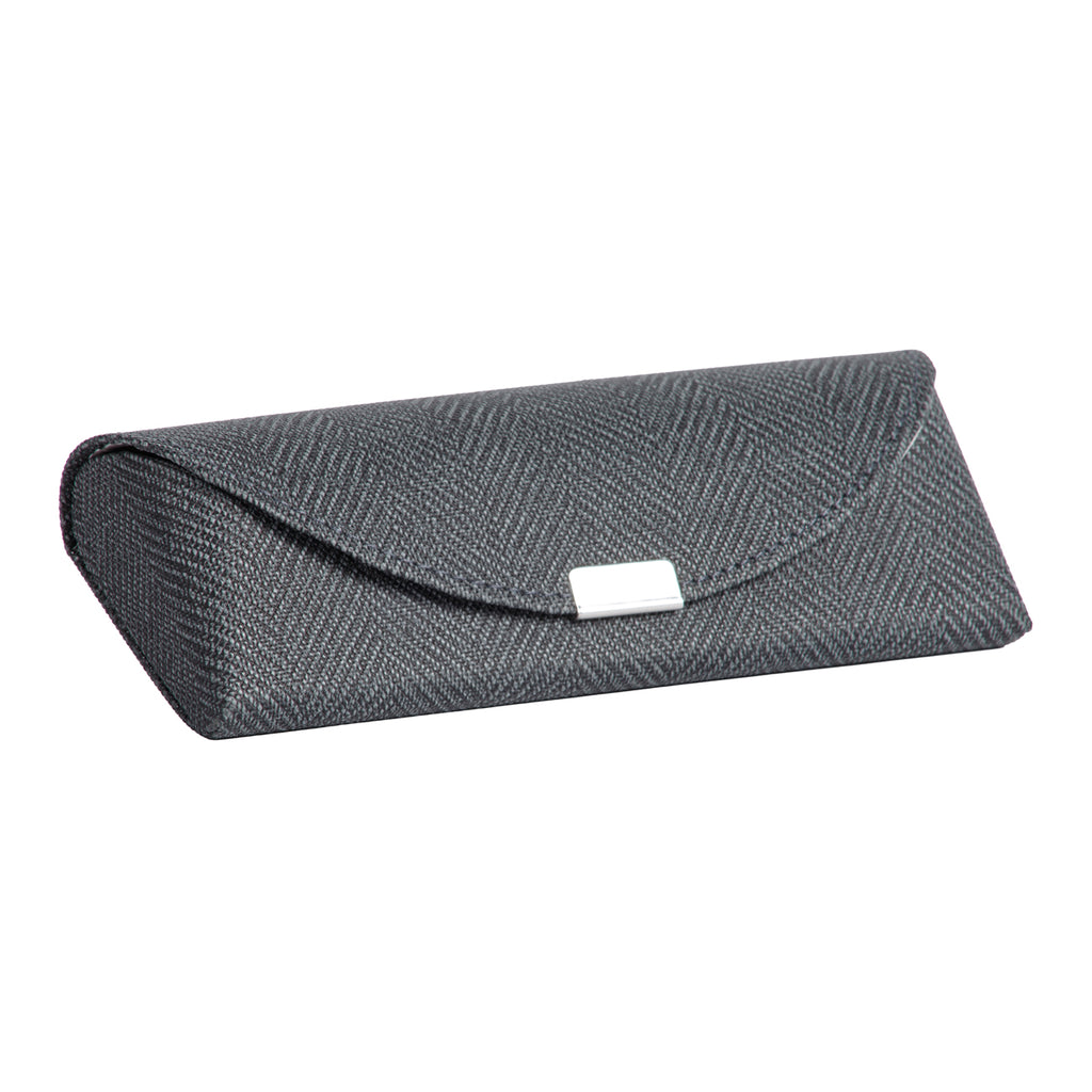ED507-TWD (Small size horizontal SEMI-RIGID eyeglasses case with TWEED aspect)