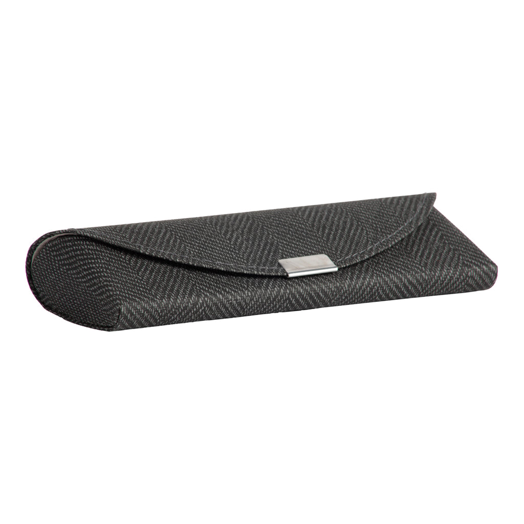 ED507-TWD (Small size horizontal SEMI-RIGID eyeglasses case with TWEED aspect)