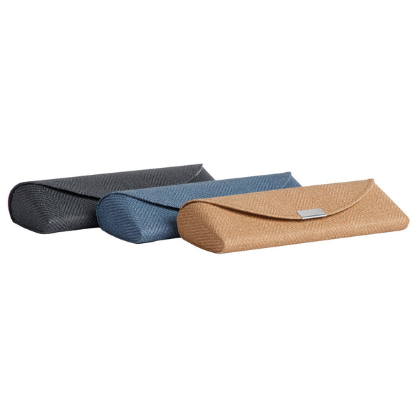 ED507-TWD (Small size horizontal SEMI-RIGID eyeglasses case with TWEED aspect)