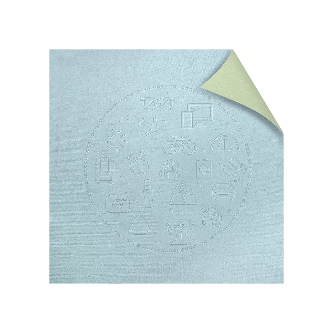 MFF77S-DBS (High quality two-tone microfiber cloth with embossed LEISURE pattern)