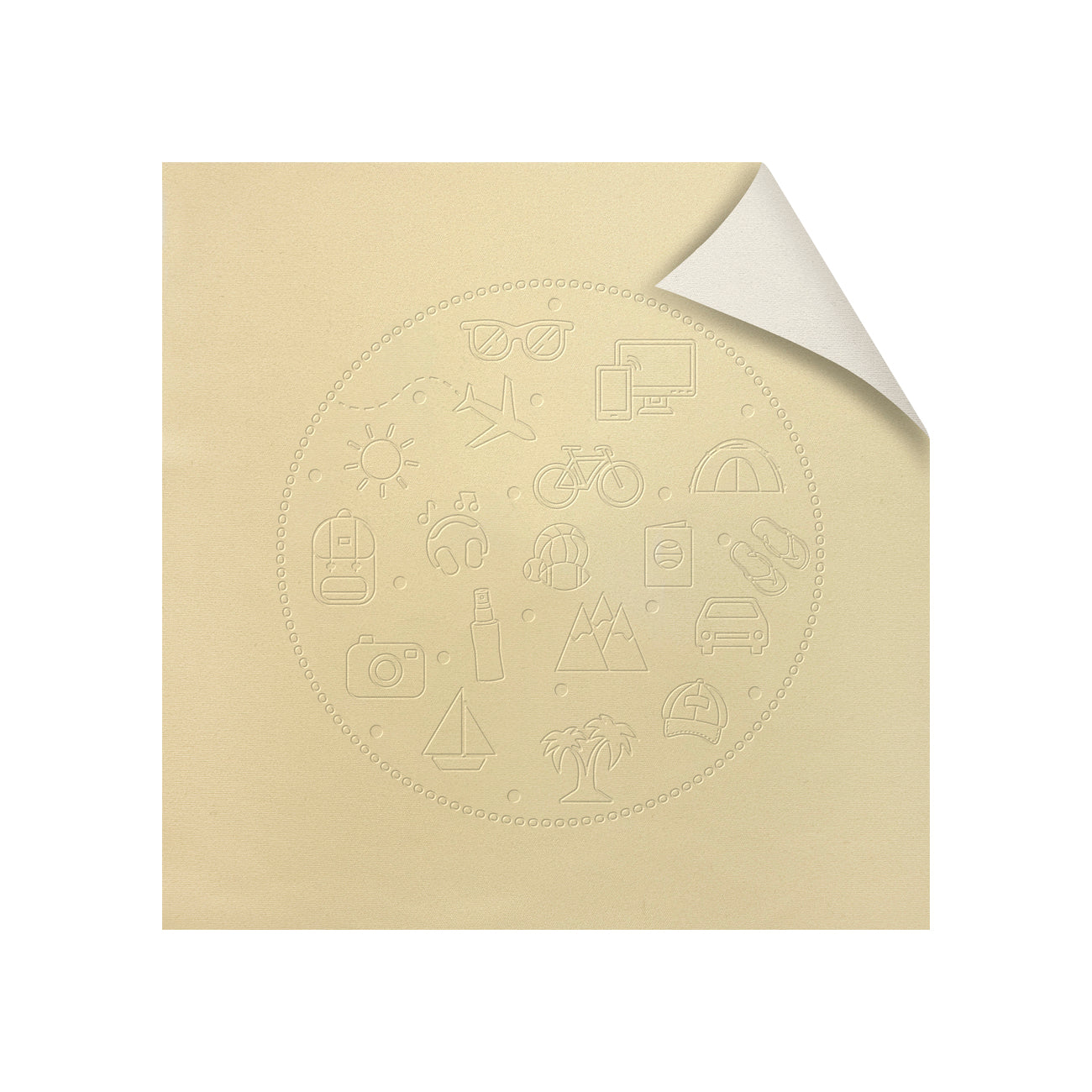 MFF77S-DBS (High quality two-tone microfiber cloth with embossed LEISURE pattern)